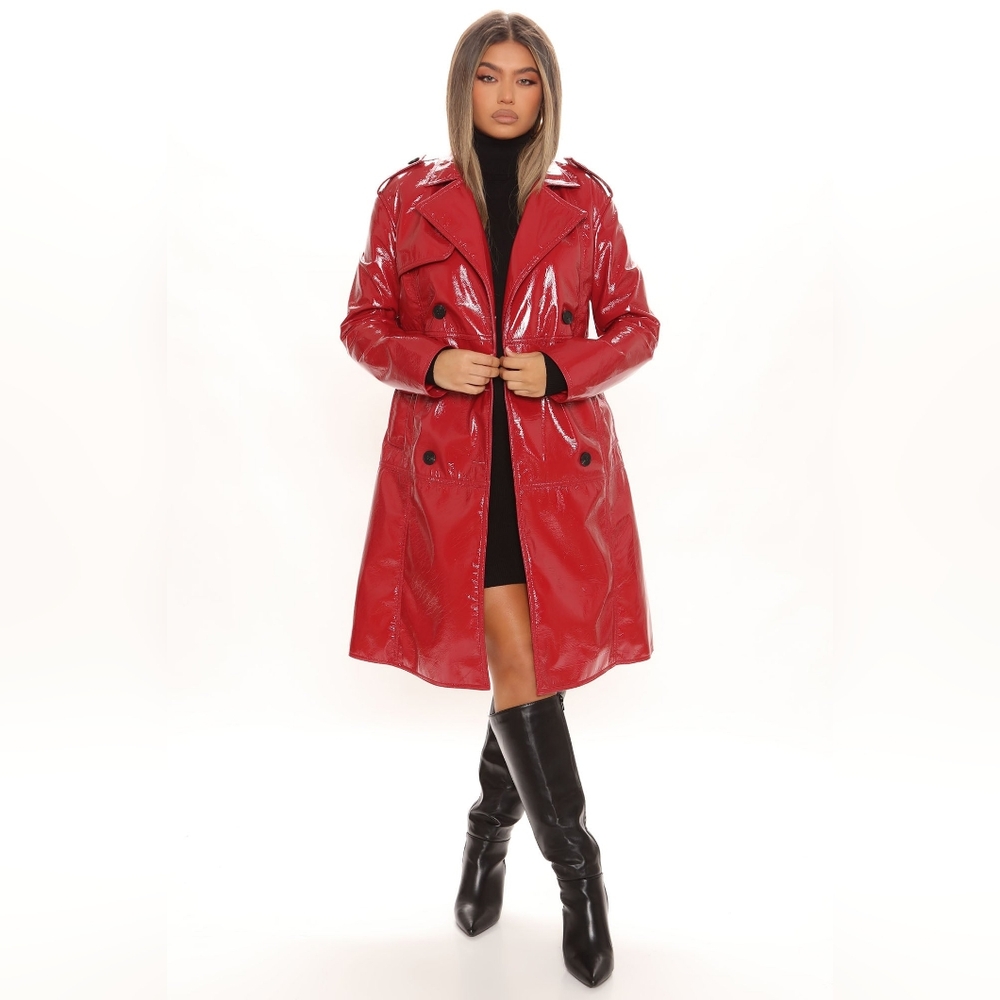Fashion Nova At Your Own Risk Trench Coat